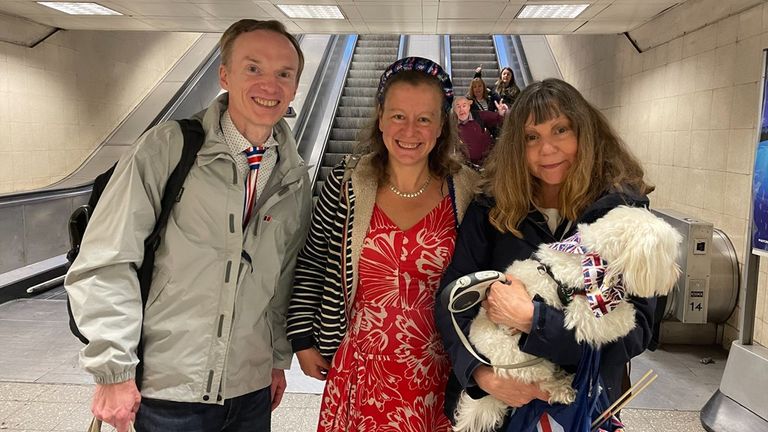 Chris Osmond, Lisa Cole, Maria Csaszar and dog Milo