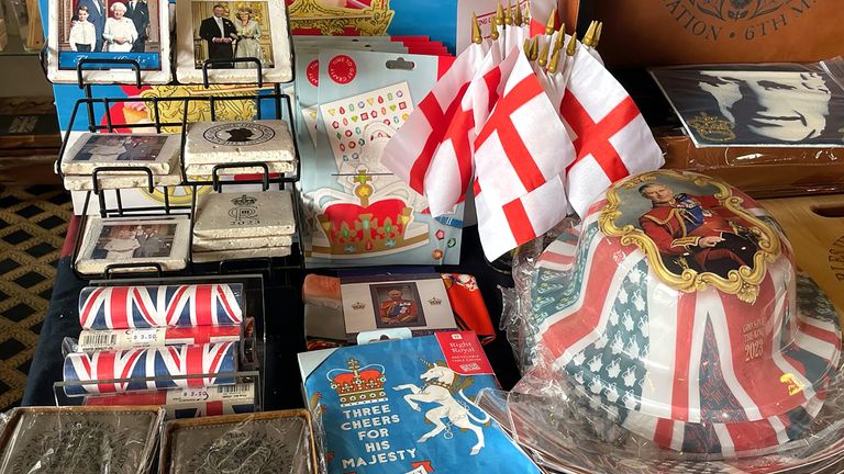 A general view of the gift shop at Ye Olde King&#39;s Head pub in Santa Monica, California, as the British pub will be "the place to be" for expats wanting to celebrate the King&#39;s coronation this weekend, its manager has said. Issue date: Wednesday May 3, 2023.