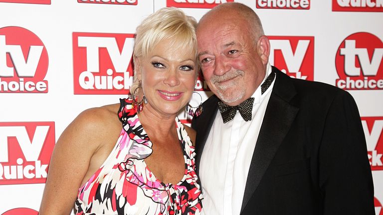Denise Welch and Tim Healy arrive 2008. Pic: PA