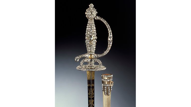 A sword of the diamond rose set.
Pic:AP