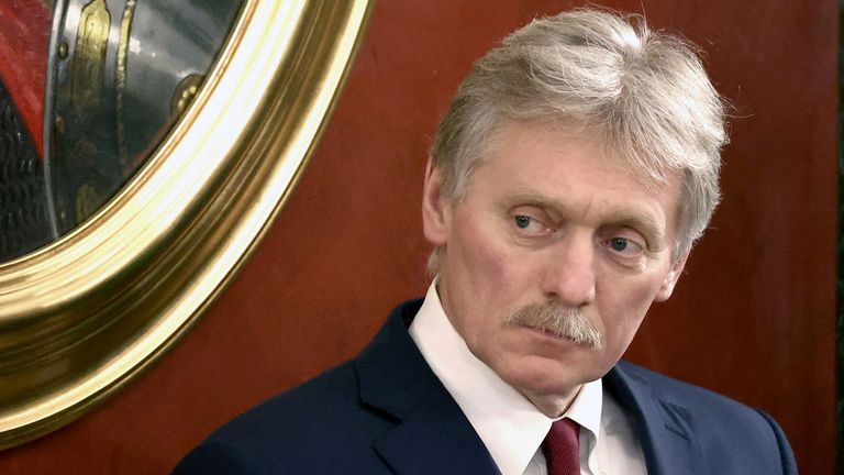 FILE PHOTO: Kremlin spokesman Dmitry Peskov attends a news conference of Russian President Vladimir Putin after a meeting of the State Council on youth policy in Moscow, Russia, December 22, 2022. Sputnik/Valeriy Sharifulin/Pool via REUTERS ATTENTION EDITORS - THIS IMAGE WAS PROVIDED BY A THIRD PARTY./File Photo
