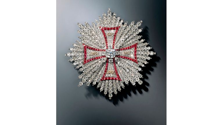 A breast star of the Polish Order of the White Eagle