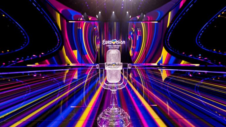 Eurovision trophy in Liverpool. Pic: Corinne Cumming/EBU