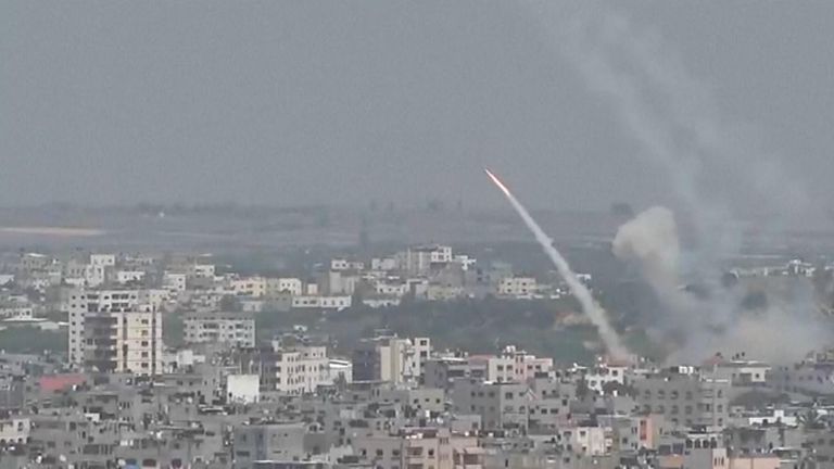 More than a hundred rockets were fired from Gaza towards Israel on Wednesday in a new round of violence.