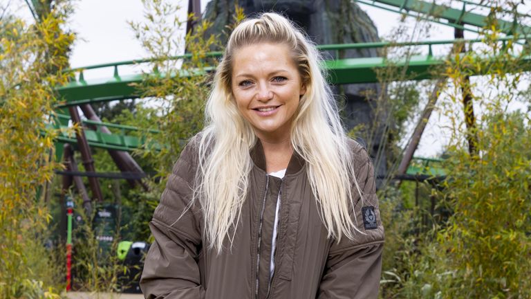 Hannah Spearritt was at Chessington to open a new Jumanji section of the park at the weekend