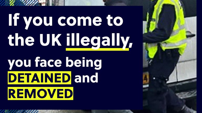 The Home Office has  launched a new advertising campaign aimed at stopping people crossing the Channel illegally