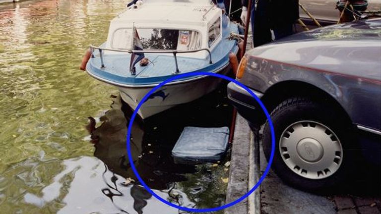 A suitcase containing the torso of a female was found in a canal in Amsterdam in September 1992. The victim&#39;s hands, legs and other body parts were discovered elsewhere. Pic: Interpol