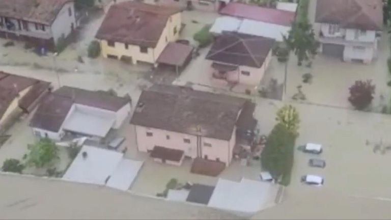 Severe floods are widespread across Italy&#39;s Emilia Romagna region and rescue operations are underway.