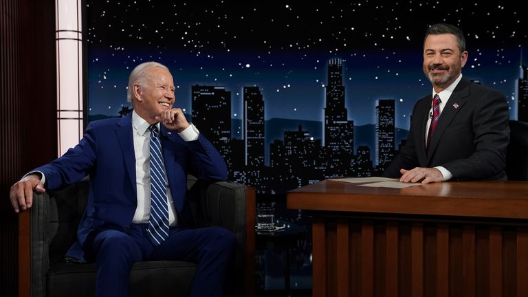 President Biden on Jimmy Kimmel Live last year