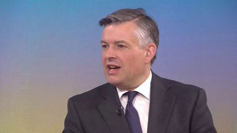 Shadow Work and Pensions Secretary Jonathan Ashworth