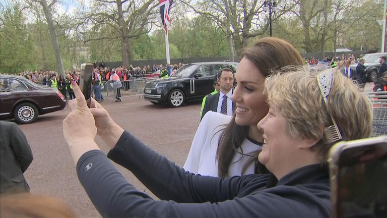 Princess of Wales selfie