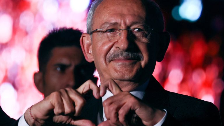 Kemal Kilicdaroglu during a rally in Ankara