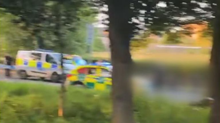 A boy has been hit by a police van. Pic: Leona Price