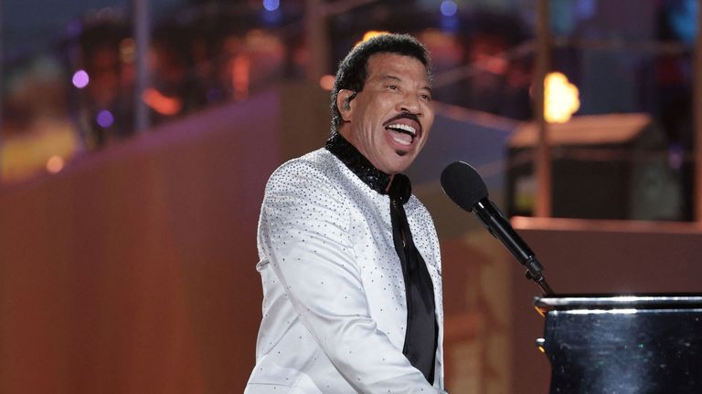 Lionel Richie performs on stage during the Coronation Concert on May 07, 2023 in Windsor, Britain. Chris Jackson/Pool via REUTERS
