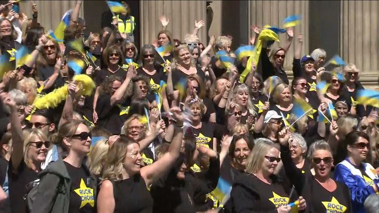 Eurovision 2023: Choir holds sing-along 'flash mob' ahead of final ...
