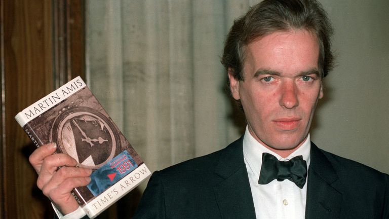 Martin Amis at the Booker Prize ceremony in London in 1991