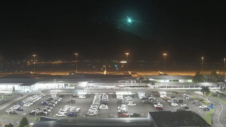 Meteor over Cairns Airport