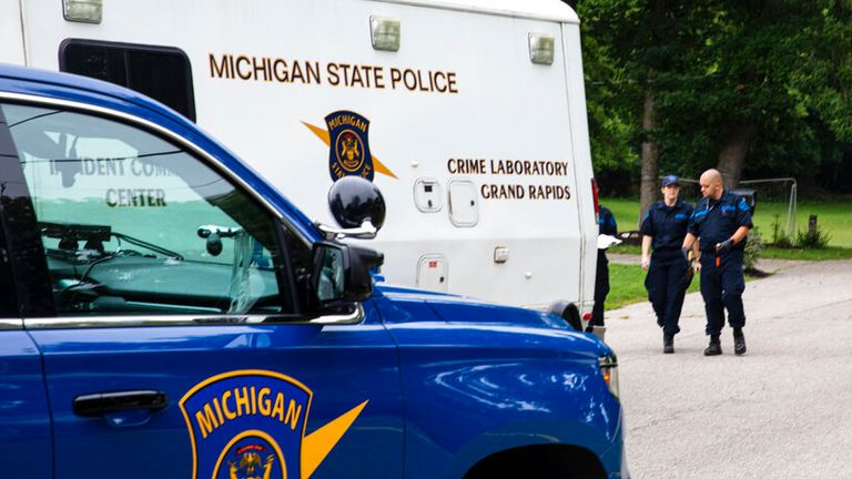 File pic of Michigan Police. pic: AP