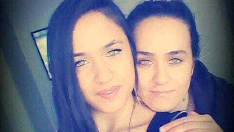 Turkish singer Mutlu Kaya was shot by an ex boyfriend - pictured with her sister Dilek