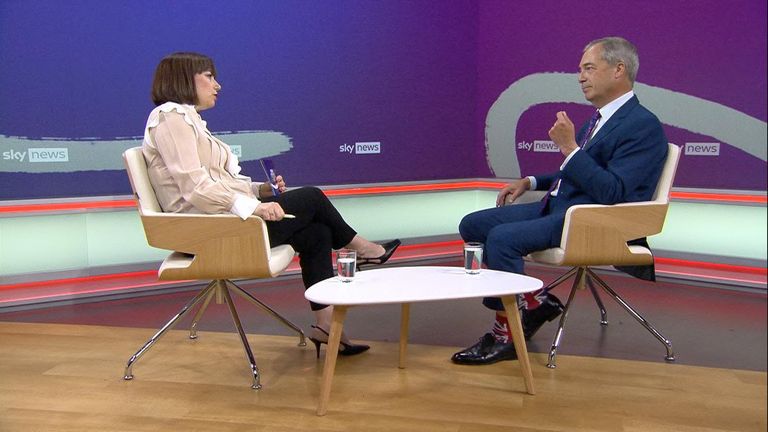Beth Rigby interviews Nigel Farage
