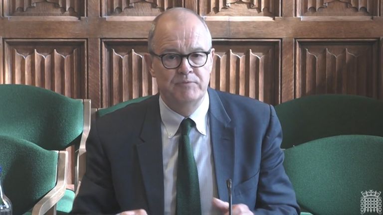 Sir Patrick Vallance, former Chief Scientific Adviser to the UK Government answering questions in front of the Science, Innovation and Technology Committee at the House of Commons, London. Picture date: Wednesday May 3, 2023.

