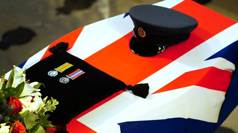 The funeral of RAF Sergeant Peter Brown at St Clement Danes Church, in London, one of the last black RAF pilots to have fought in the Second World War. Born in Jamaica in 1926, Sgt Brown died alone aged 96 in Maida Vale, London. He enlisted in the RAF Volunteer Reserve in September 1943. A campaign had been launched by a national newspaper to find Sgt Brown&#39;s surviving family members. Picture date: Thursday May 25, 2023.