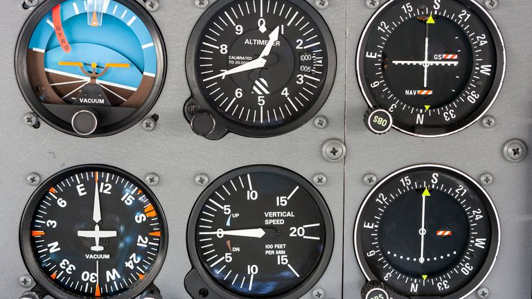 The altimeter measures the altitude of the aircraft above a fixed horizontal plane. Figure: iStock