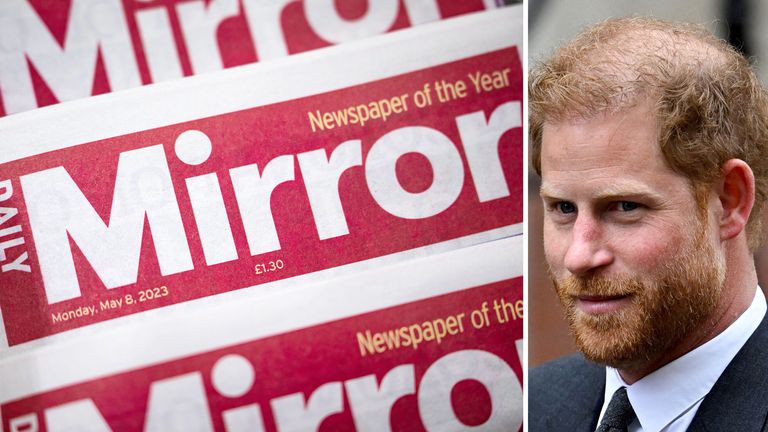 Prince Harry trial: Former Mirror chair did nothing after being