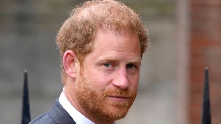 Britain&#39;s Prince Harry arrives at the Royal Courts Of Justice in London, Thursday, March 30