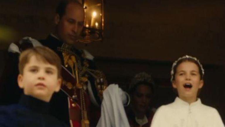 The Prince and Princess of Wales share family video from the King&#39;s coronation