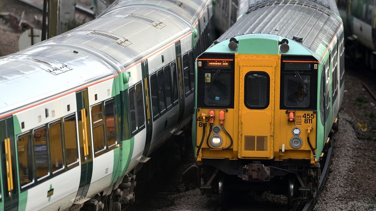 File photo dated 16/02/2017 of Southern rail trains at Victoria Station in London. Train services are being hit by more strike action. Members of Aslef and the Rail, Maritime and Transport union (RMT) at train operators will walk out in long-running disputes on Friday and Saturday respectively. Issue date: Thursday May 11, 2023.