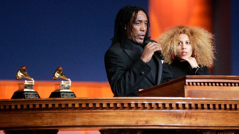 Ronnie Turner (L) Tina Turner&#39; son, and his wife Feda in 2007. Pic: AP