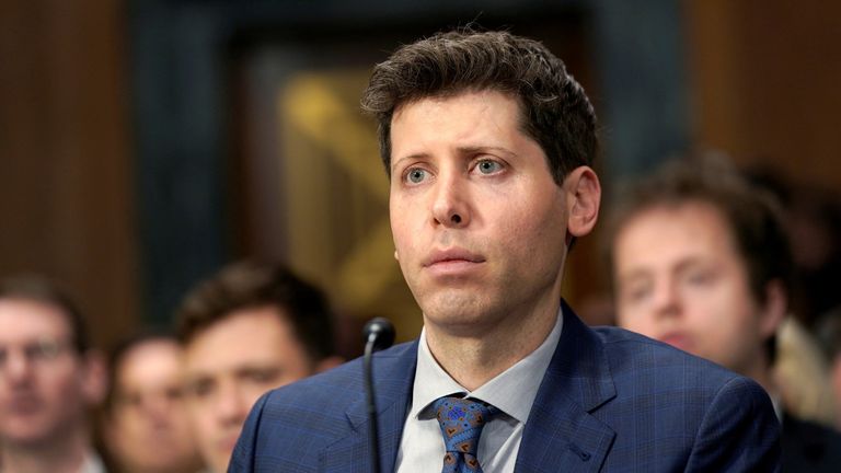 OpenAI CEO Sam Altman testifies before a Senate Judiciary Privacy, Technology & the Law Subcommittee hearing titled &#39;Oversight of A.I.: Rules for Artificial Intelligence&#39; on Capitol Hill in Washington, U.S., May 16, 2023. REUTERS/Elizabeth Frantz
