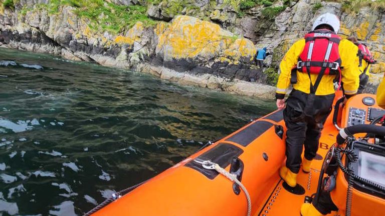Kyle RNLI rescue at Kinloch Hourn. Pic: RNLI/Andrew MacDonald