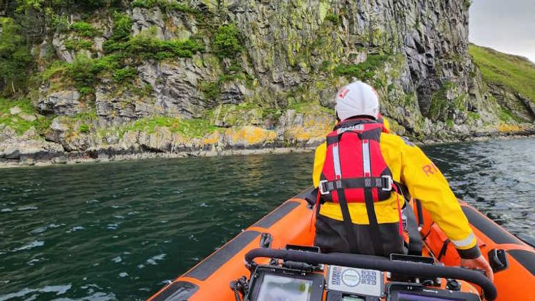 Kyle RNLI rescue at Kinloch Hourn. Pic: RNLI/Andrew MacDonald