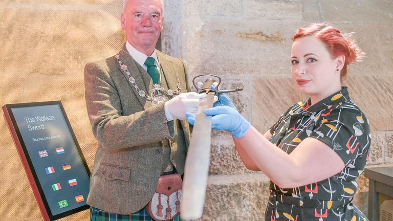 William Wallace&#39;s sword. Pic: Whyler Photos/Stirling Council