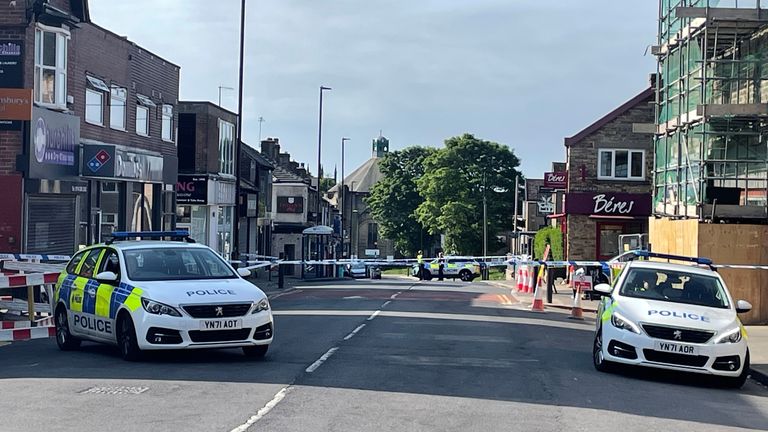 The scene in the Crookes area of Sheffield following the stabbing of a 17-year-old  who was taken to hospital where he died shortly after. South Yorkshire Police said two men, aged 29 and 18, were arrested on suspicion of murder. Picture date: Friday May 26, 2023. PA Photo. See PA story POLICE Sheffield. Photo credit should read: Dave Higgens/PA Wire 