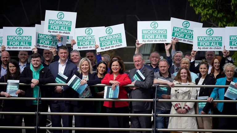 Sinn Feinn is hoping to become the largest party in the local elections