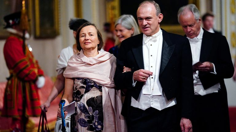 Ed Davey with his wife Emily Gasson
