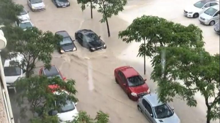 Flash floods in Alicante