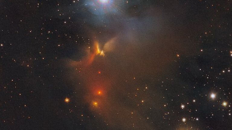 An infrared view of the the Chamaeleon constellation Pic: ESO