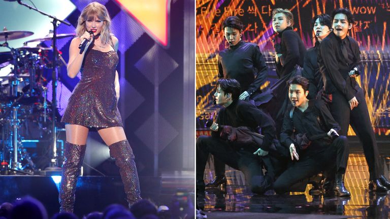 Taylor Swift and BTS