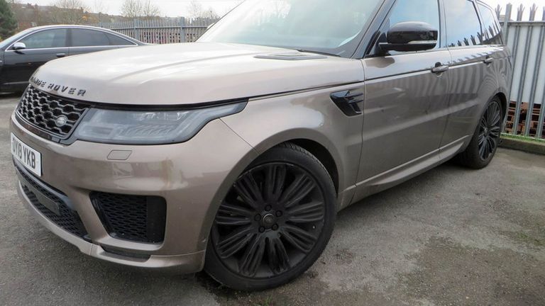 A  Range Rover worth £60,000, owned by Tejay Fletcher