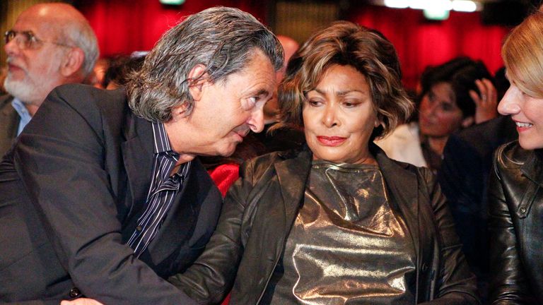 Tina Turner with her husband Erwin Bach in Zurich, Switzerland in 2011