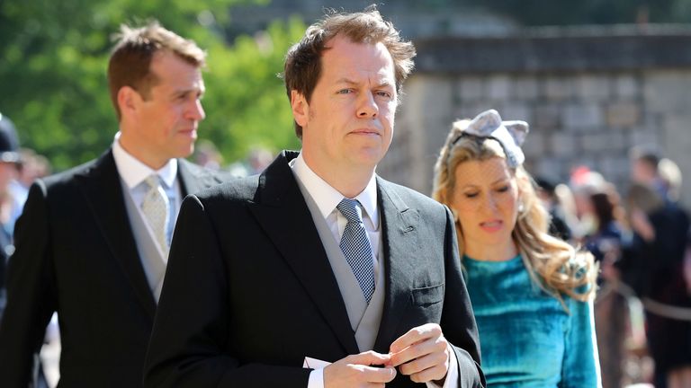 Tom Parker Bowles at the Duke and Duchess of Sussex&#39;s wedding in 2018