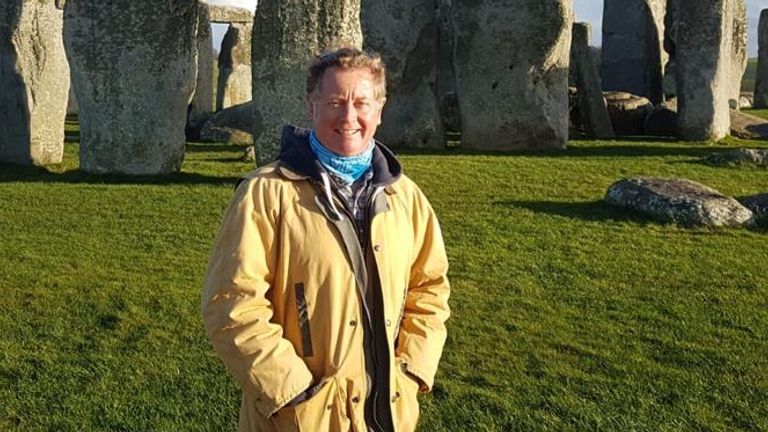 Paul Mason at Stonehenge