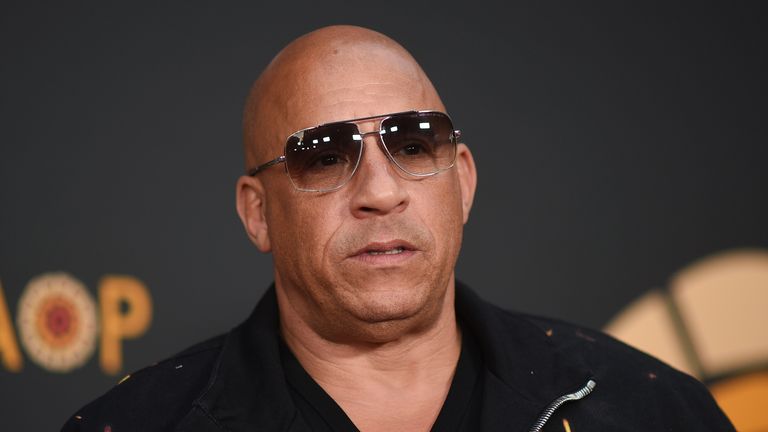 Vin Diesel shares his support for the Hollywood Writer&#39;s strike. Pic: AP