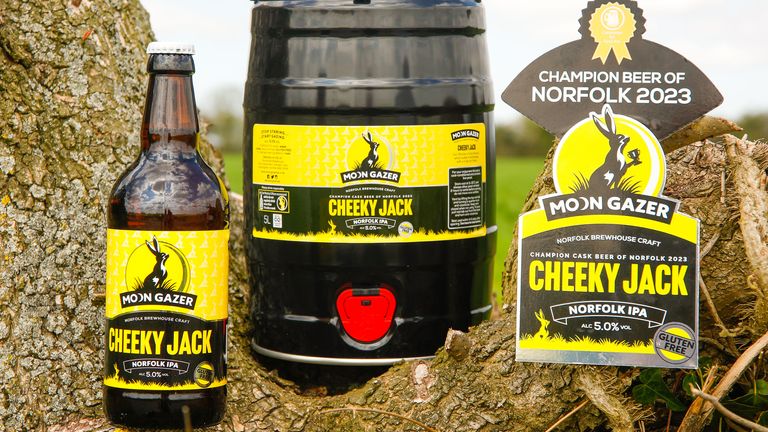 Moon Gazer Ale changed the name of its White Face golden IPA to Cheeky Jack. Pic: Moon Gazer
