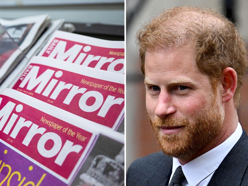 Prince Harry set to give evidence against Mirror publishers in landmark  court appearance | Ents & Arts News | Sky News