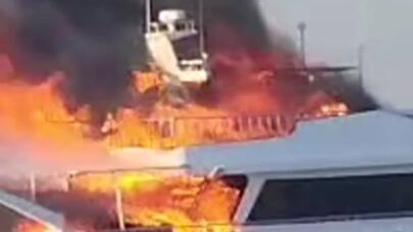 Three British passengers have died after boat bursts into flames off Egypt's coast